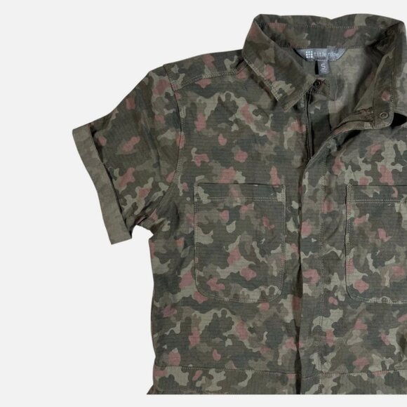 Title Nine Rosie Utility Ripstop Camo Pattern Short Romper Women's size S - Picture 2 of 7